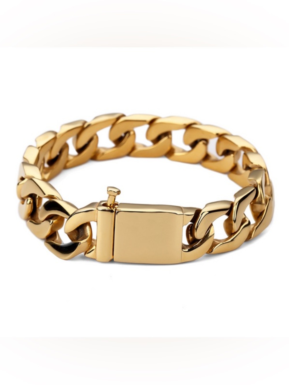 18K Gold Plated Cuban Link Bracelet